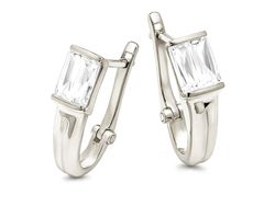 Kolczyki srebrne z cyrkoniami - 8346ag