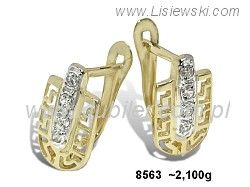 Złote Kolczyki żółte złoto próby 585 - 8563