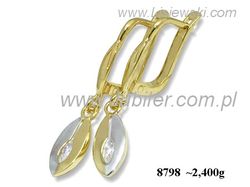 Kolczyki żółte złoto z cyrkoniami złoto 585 - 8798_2_4_k