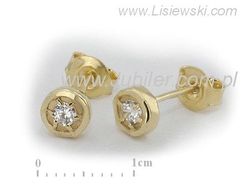 Złote Kolczyki z brylantami złoto 585 - 9027br_SI_H