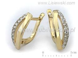 Złote Kolczyki z brylantami złoto 585 - 9032br_SI_H