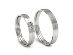 Obrączki z platyny z brylantami platyna 950 - P35120t93pt