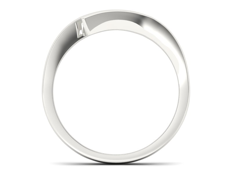 Złoty pierścionek z brylantami białe złoto - b1174br_Si_H - 2