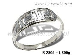 Złoty Pierścionek biale złoto próby 585 - b2805