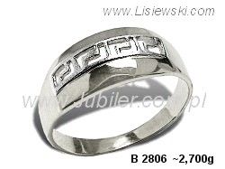 Złoty Pierścionek biale złoto próby 585 - b2806