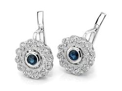 Złote kolczyki z szafirami i brylantami - b30004szk_br_SI_H