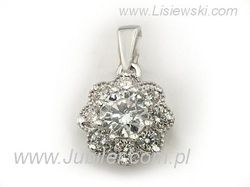 Złota Zawieszka z brylantami proba 585 - b40004wbr_P_H