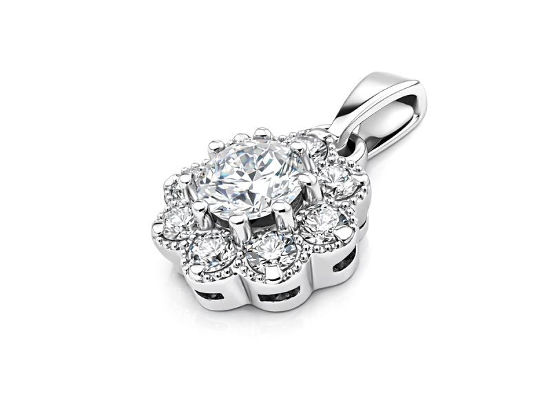 Złota zawieszka z brylantami - b40004wbr_VS_H - 2