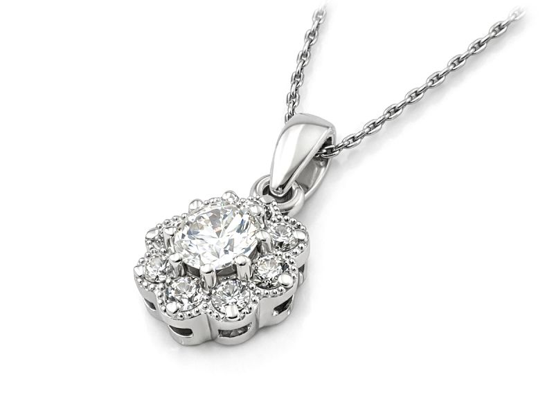 Złota zawieszka z brylantami - b40004wbr_VS_H - 3