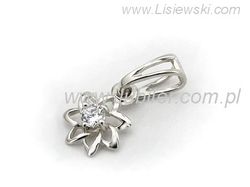 Zawieszka Wisiorek z brylantem złoto 585 - b468wbr_Si_H