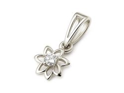 Zawieszka wisiorek z brylantem - b468wbr_Si_H