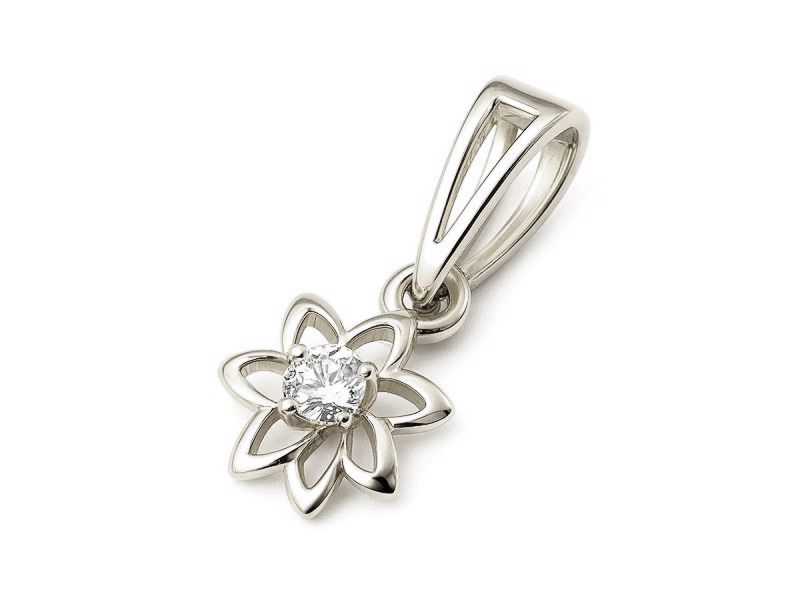 Zawieszka wisiorek z brylantem - b468wbr_Vs_H - 1