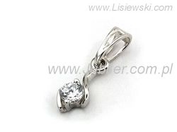 Zawieszka Wisiorek z brylantem złoto 585 - b498wbr_SI_H