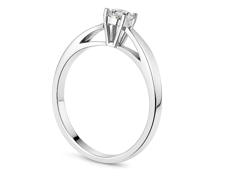 Elegancki pierścionek z diamentem - b711bbr_Si_H - 2