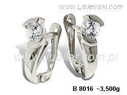 Wspaniałe kolczyki z brylantami - b8016br_SI_H
