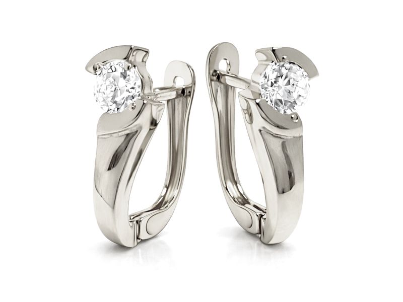 Wspaniałe kolczyki z brylantami - b8016br_SI_H - 1