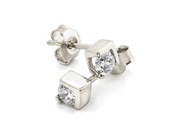 Złote kolczyki z brylantami - b8942br_Si_h