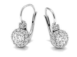 Złote kolczyki z brylantami białe złoto - b_k20057br_SI_G