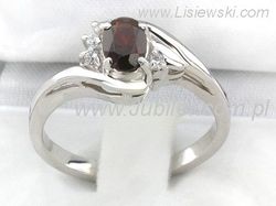 Pierścionek z granatem z brylantami - bjg3245br_si_H_gran