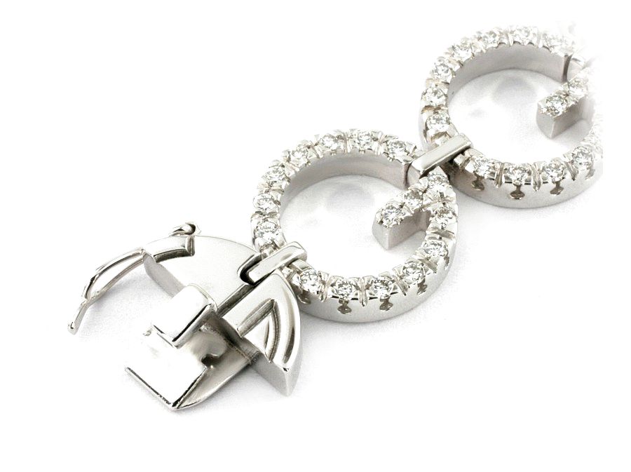 Bransoletka na prezent z brylantami - bransoleta_750_vvs_FG - 1