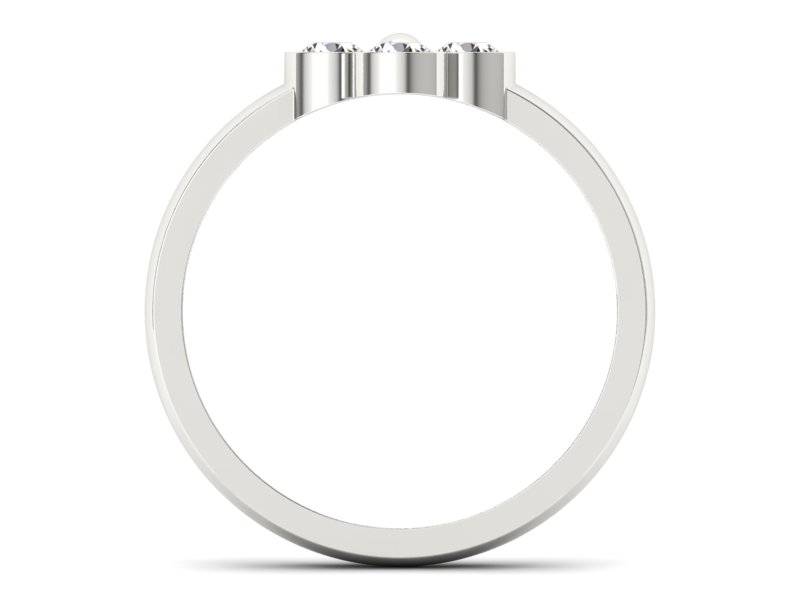 Złoty pierścionek z brylantami białe złoto - bw00016br_SI_H - 2