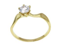 Złoty pierścionek z diamentem - j113br_VS_H