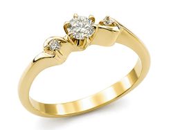 Złoty pierścionek z brylantami żółte złoto - jg1032br_P1_H