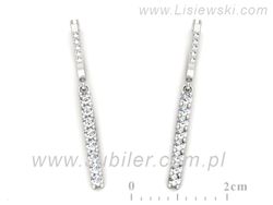 Złote kolczyki z brylantami białe złoto biżuteria - K15570b