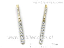 Złote Kolczyki z brylantami żółte złoto 585 - K15570z