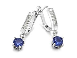 Kolczyki z szafirami i diamentami - kol_szafbr