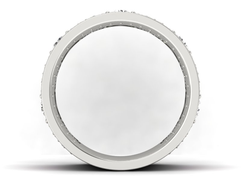 Obrączka z brylantami i rubinami - OB_P15022brub