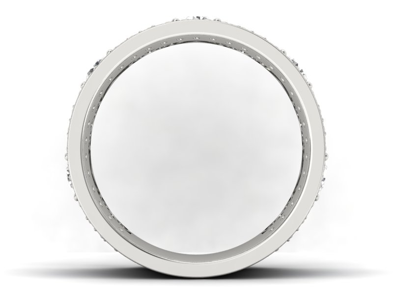 Obrączka z brylantami i szafirami - OB_P15022bszaf - 2