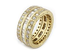 Obrączka złota 585 z brylantami i diamentami - obraczka_1