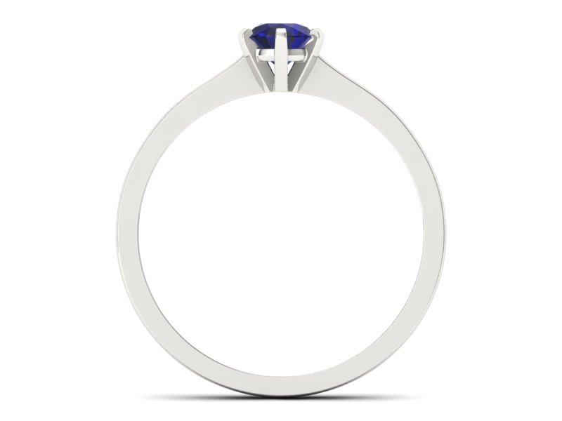 Złoty pierścionek ze spinelem białe złoto - p15003bsp - 2