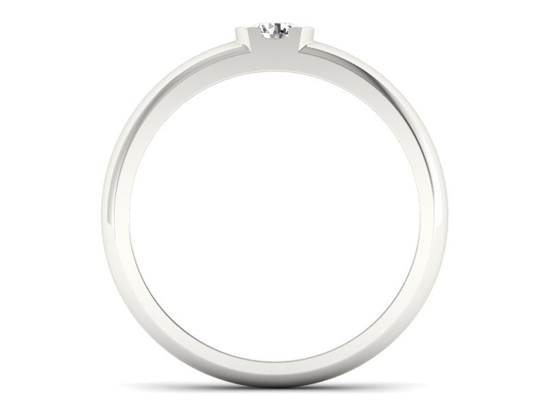 Pierścionek zaręczynowy z brylantem - P15004b_P1_F - 2