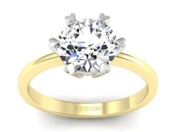 Pierścionek zaręczynowy z brylantem - p15020zbbr_SI_G