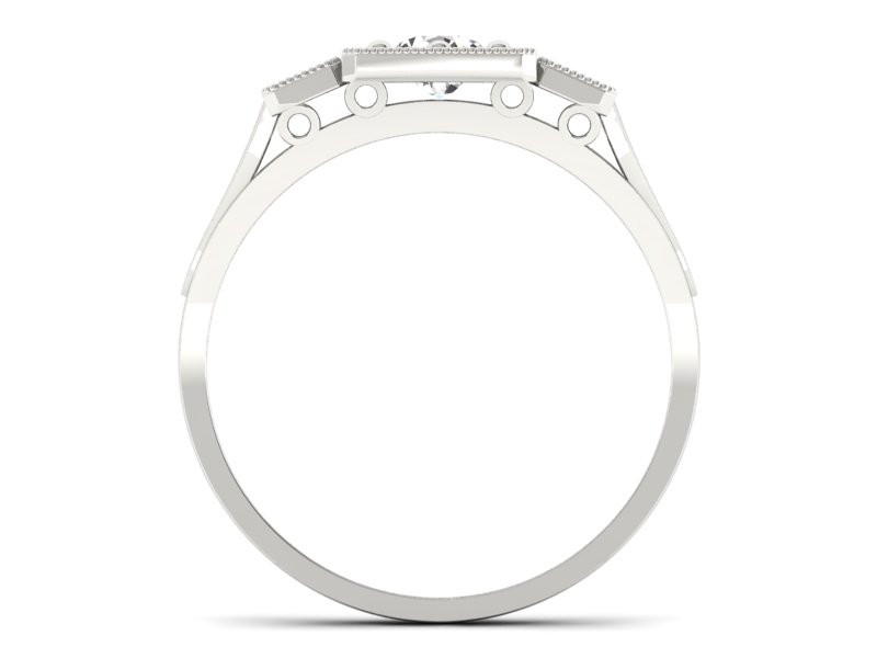 Złoty pierścionek zaręczynowy z brylantami - P15021bbr_P_H - 2