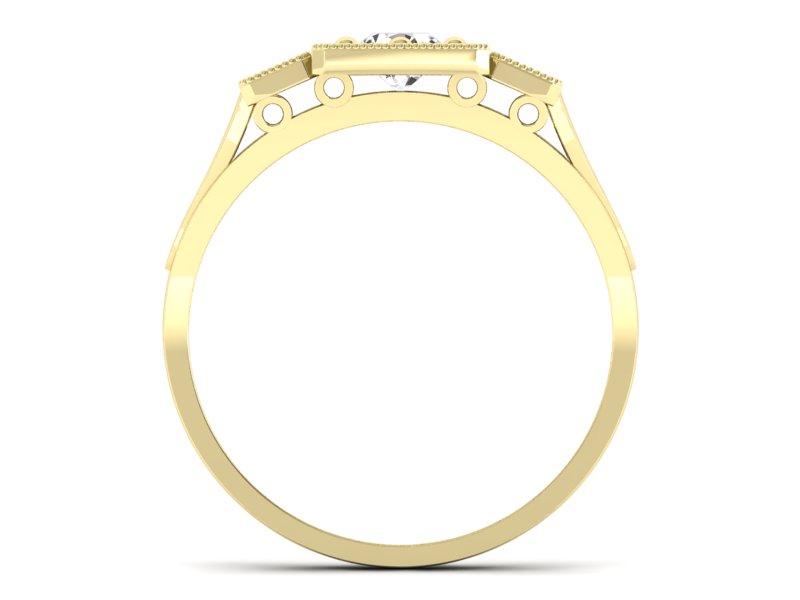 Pierścionek zaręczynowy z brylantami - P15021zbr_VS_E - 2