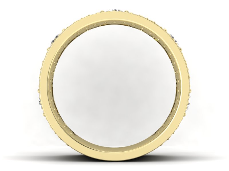 Obrączka z brylantami żółte złoto - P15022z