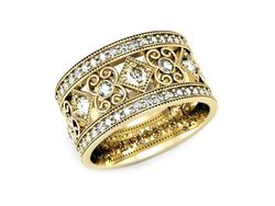 Obrączka z brylantami żółte złoto próba 585 - P15022z