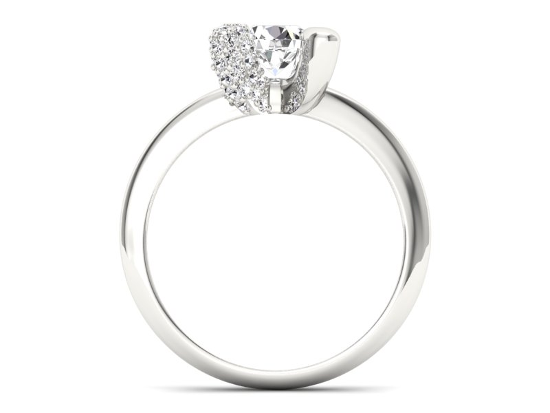 Pierścionek zaręczynowy z brylantami - P15031bbr_SI_G - 2