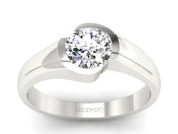 Pierścionek zaręczynowy z brylantem złoty - P15032bbr_P_I