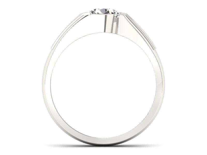 Pierścionek zaręczynowy z brylantem złoty - P15032bbr_P_I - 2