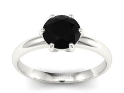 Pierścionek zaręczynowy z diamentem białe złoto - p15043bcd