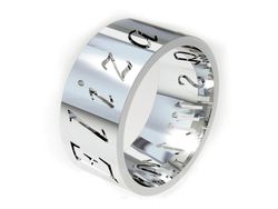 Obrączka białe złoto 585 płaskie soczewkowe - P15046b