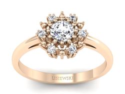 Pierścionek z Diamentami - Elegancja Lisiewski - p15077cx