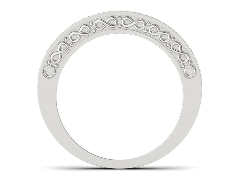 Pierścionek zaręczynowy z brylantami białe złoto - P15080B - 2