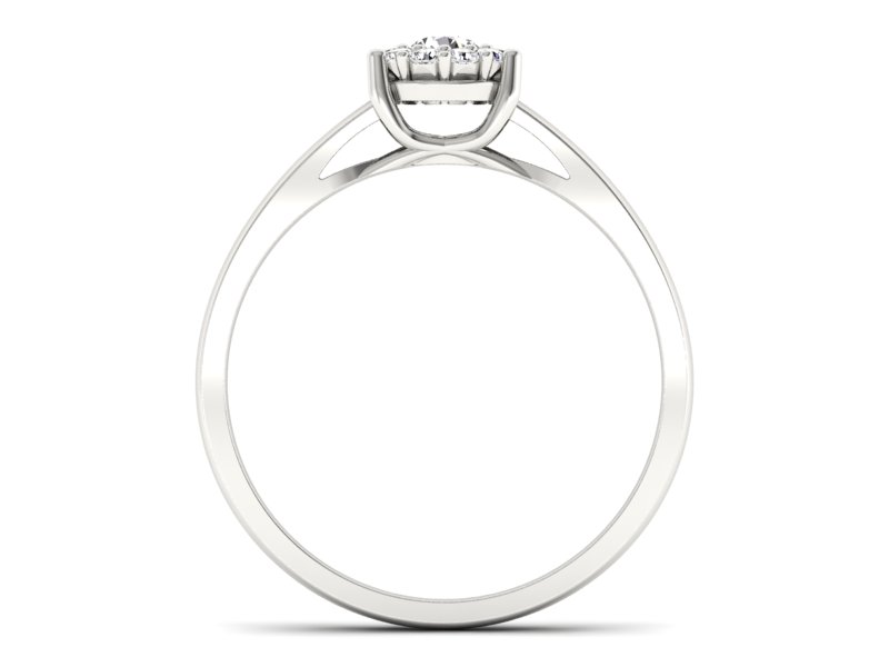 Pierścionek zaręczynowy z brylantami złoto 585 - p15082b - 2