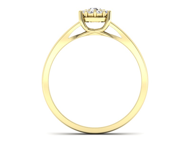 Pierścionek zaręczynowy z brylantami złoto 585 - p15082z - 2