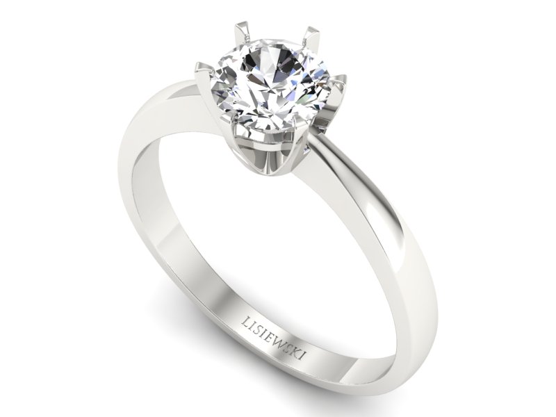 Pierścionek zaręczynowy z brylantem - P15093bbr_Vs_H - 3